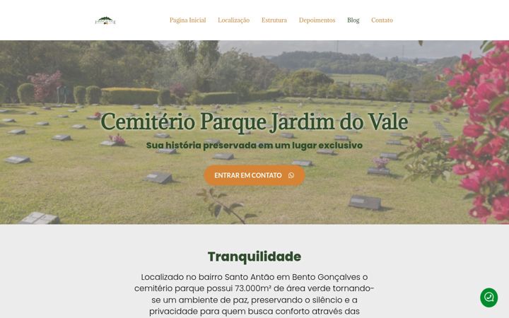 Screenshot of jardimdovale.com.br