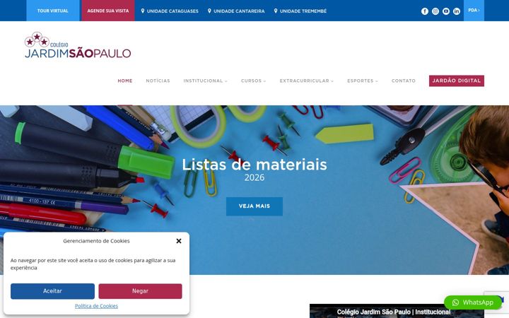 Screenshot of jardimsaopaulo.com.br