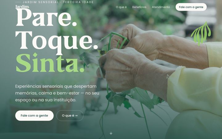 Screenshot of jardimsensorial.com.br