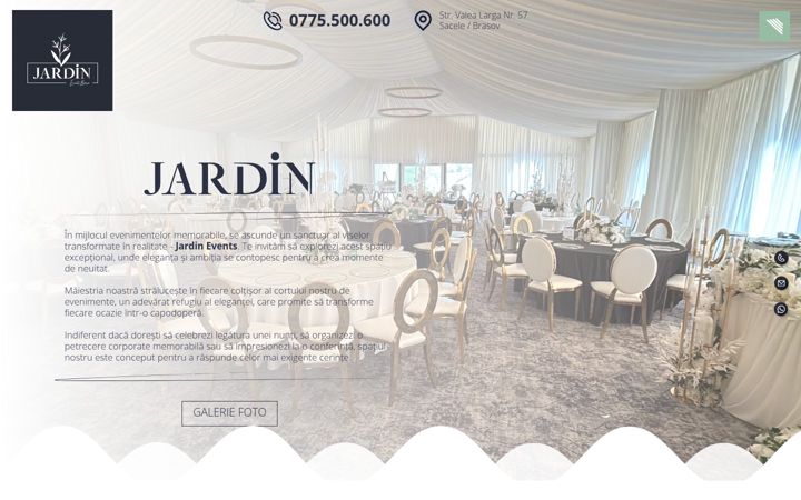 Screenshot of jardin-events.ro