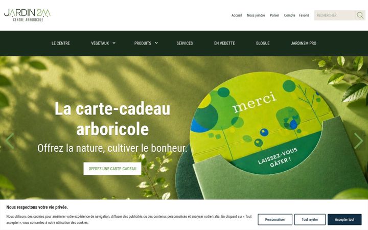 Screenshot of jardin2m.com