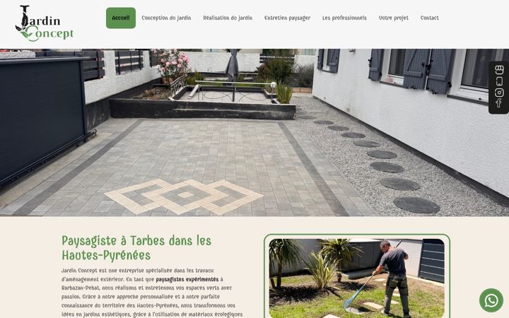 Screenshot of jardinconcept65.fr