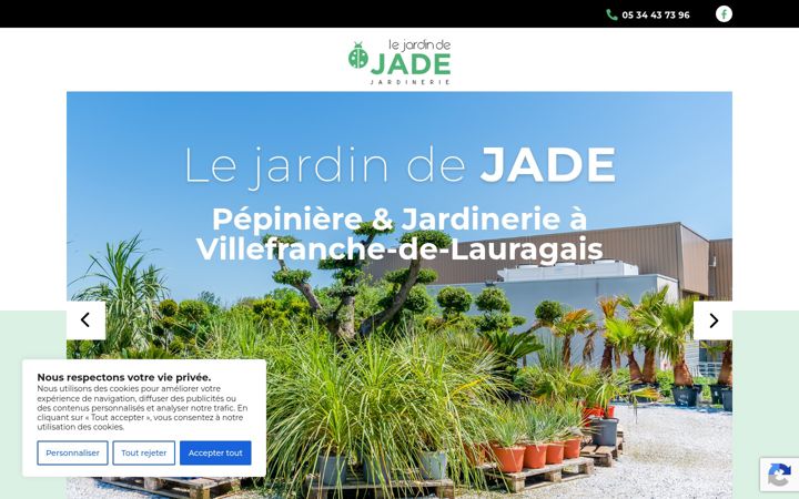 Screenshot of jardindejade.fr
