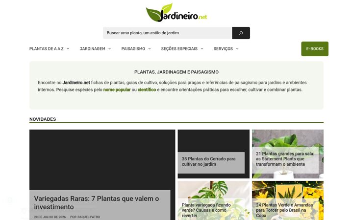 Screenshot of jardineiro.net
