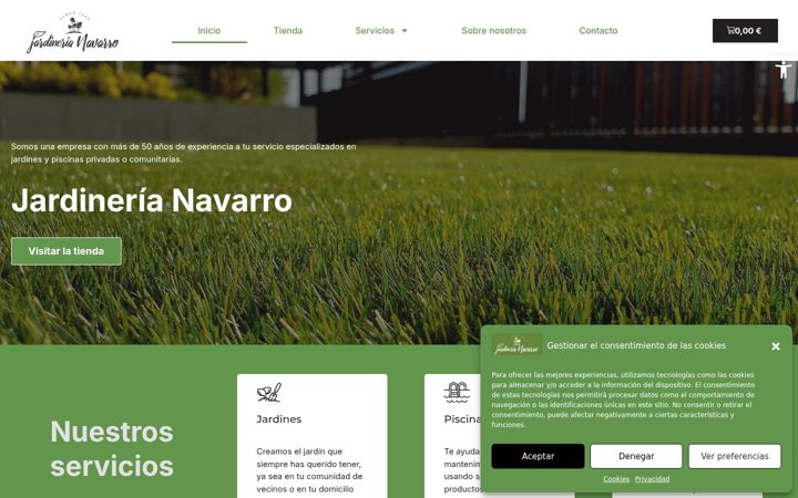 Screenshot of jardineria-navarro.com