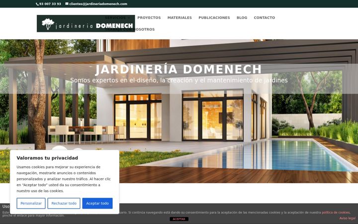 Screenshot of jardineriadomenech.com