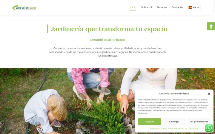 Screenshot of jardineriaeuseda.com