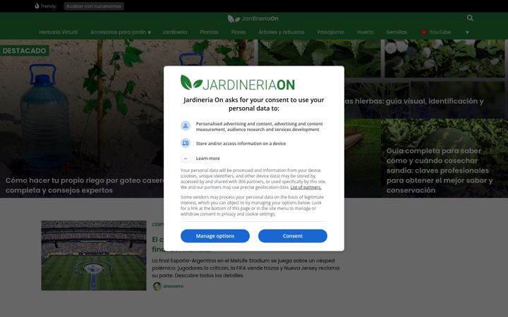 Screenshot of jardineriaon.com