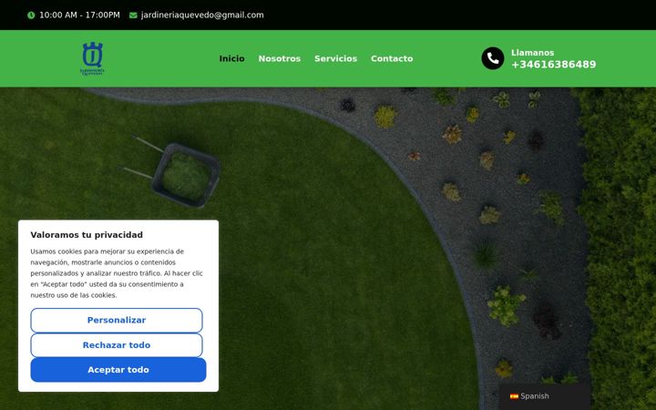 Screenshot of jardineriaquevedo.es