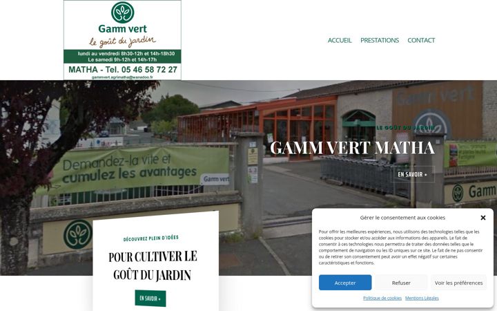Screenshot of jardinerie-gamm-vert.fr