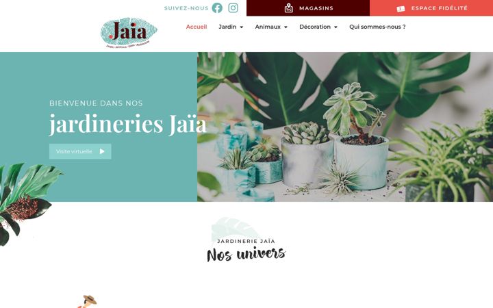 Screenshot of jardinerie-jaia.fr
