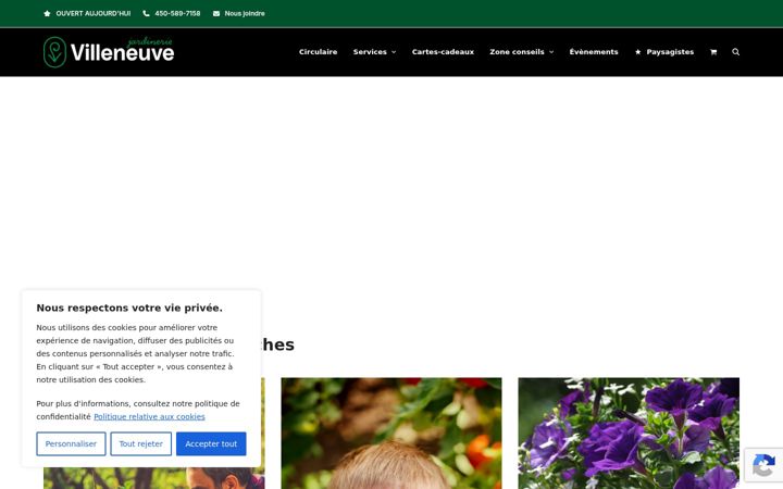 Snimka zaslona za jardinerievilleneuve.com