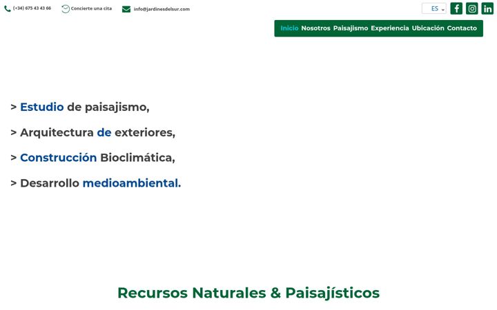 Screenshot of jardinesdelsur.com