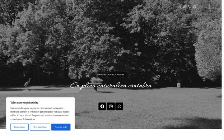 Screenshot of jardinesdevillaamelia.es