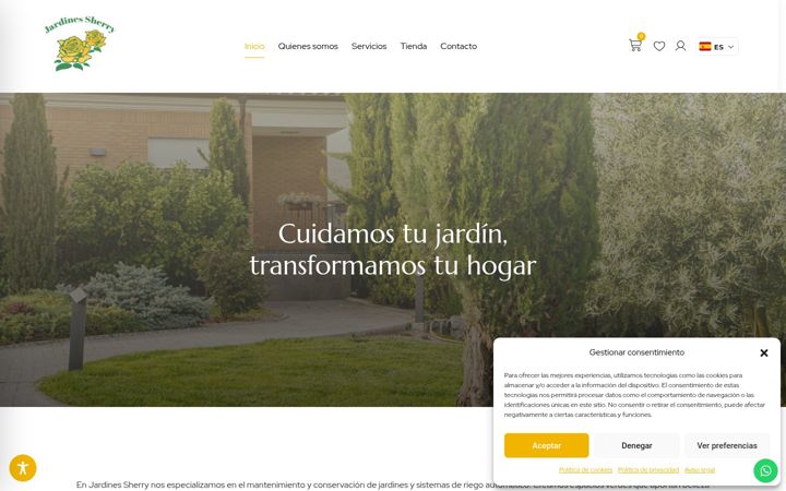 Screenshot of jardinessherry.com