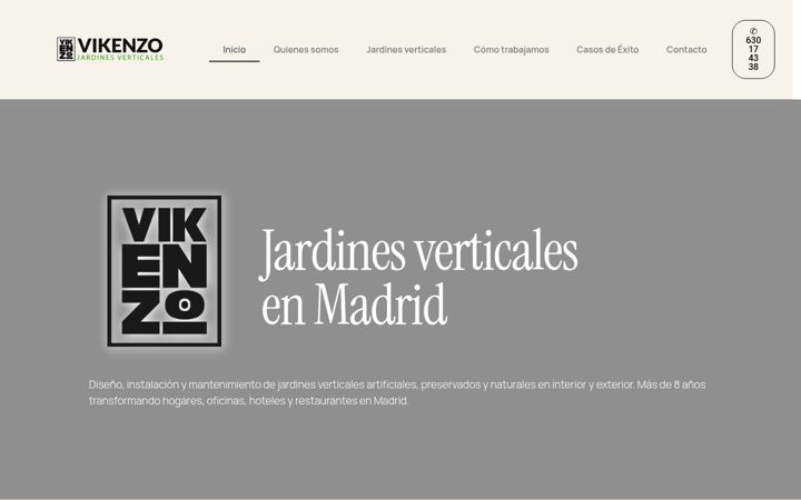 Screenshot of jardinesverticalesmadrid.com
