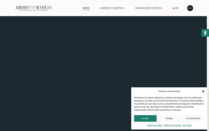 Screenshot of jardinesyhuertosdesalamanca.es