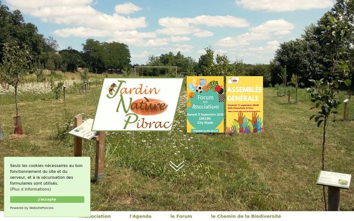 Screenshot of jardinnaturepibrac.org