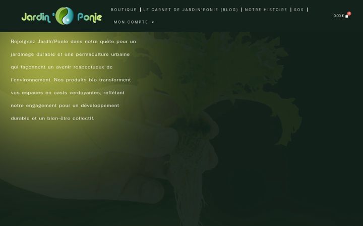 Captura de ecrã de jardinponie.com