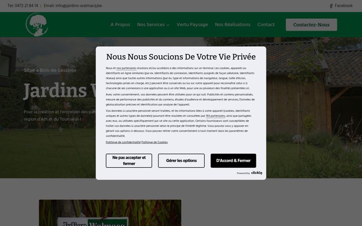 Screenshot of jardins-walmacq.be