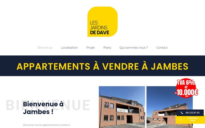 Screenshot of jardinsdedave.com