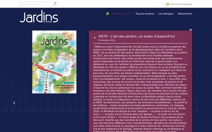 Screenshot of jardinsdefrance.org