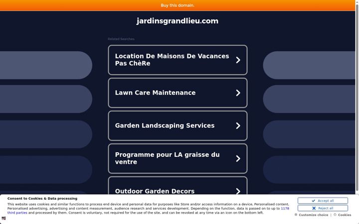 Screenshot of jardinsgrandlieu.com