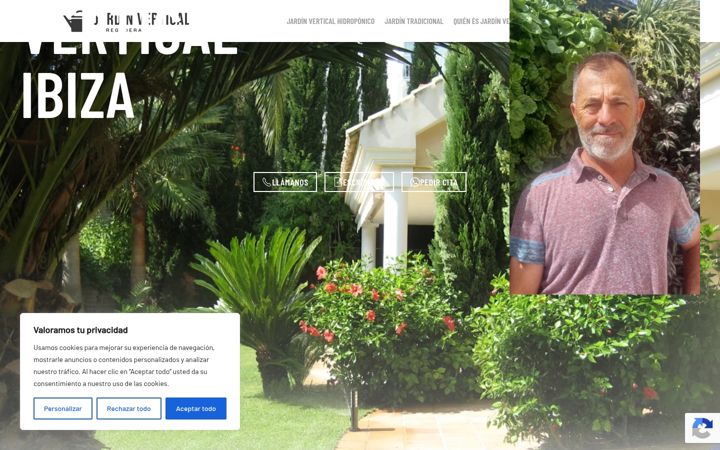 Screenshot of jardinverticalibiza.com