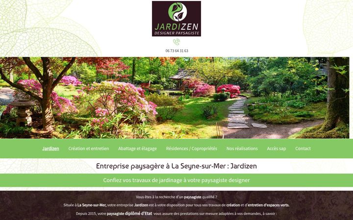 Screenshot of jardizen-paysagiste-designer.fr