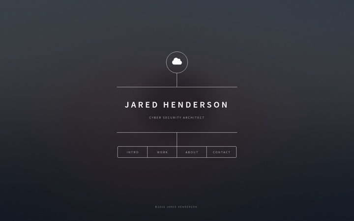 Screenshot of jaredhenderson.co.uk