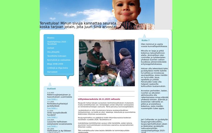 Screenshot of jaricolliander.com