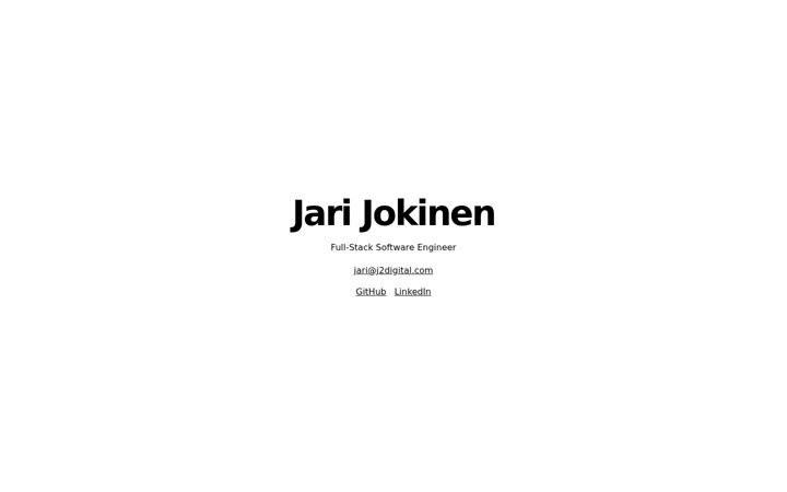 Screenshot of jarijokinen.com
