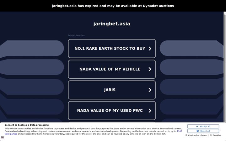Screenshot of jaringbet.asia