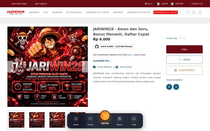 Screenshot of jariwin28.com