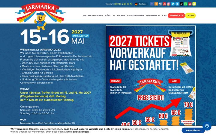 Screenshot of jarmarka.de