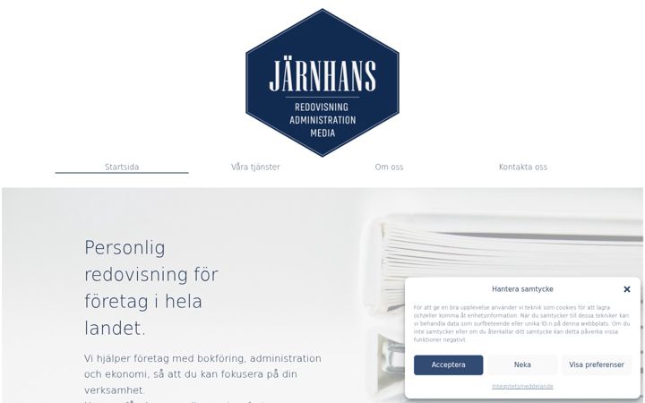 Screenshot of jarnhans.se