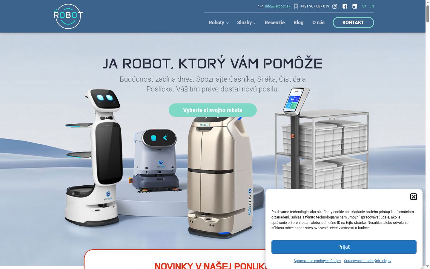Snímek obrazovky baneru souhlasu zobrazeného před jakoukoli interakcí