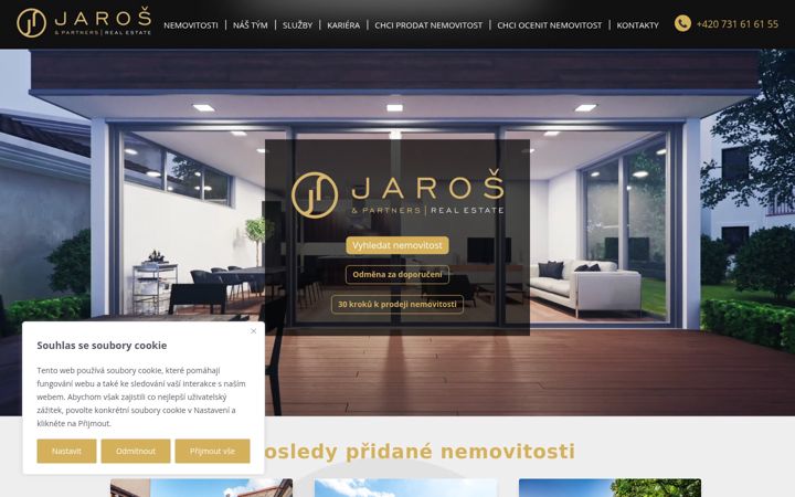 Screenshot of jaros-partners.cz