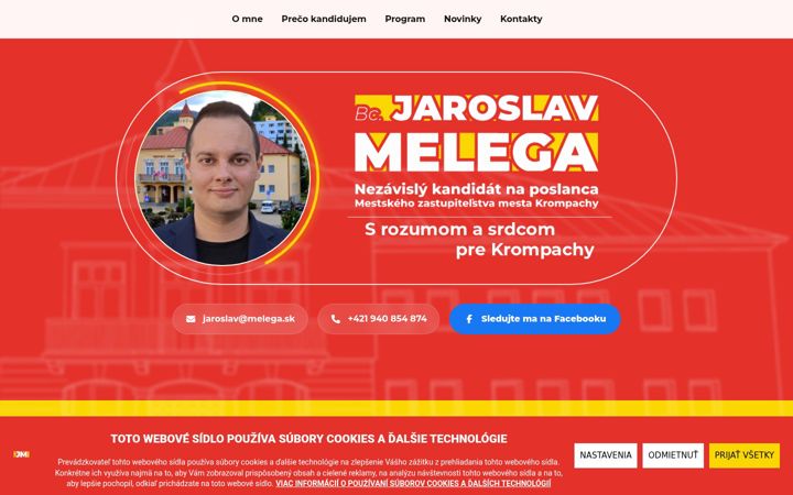 Screenshot of jaroslavmelega.sk