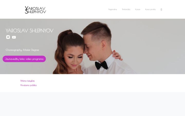 Screenshot of jaroslavslepnev.lt