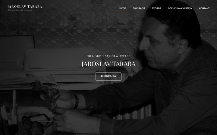 Screenshot of jaroslavtaraba.sk