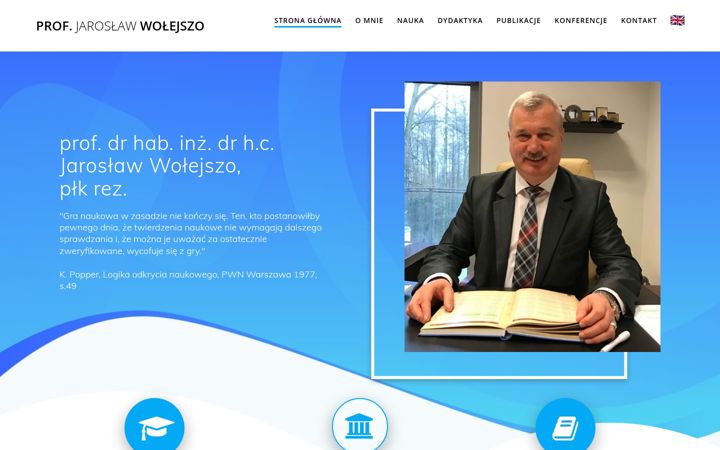 Screenshot of jaroslawwolejszo.pl