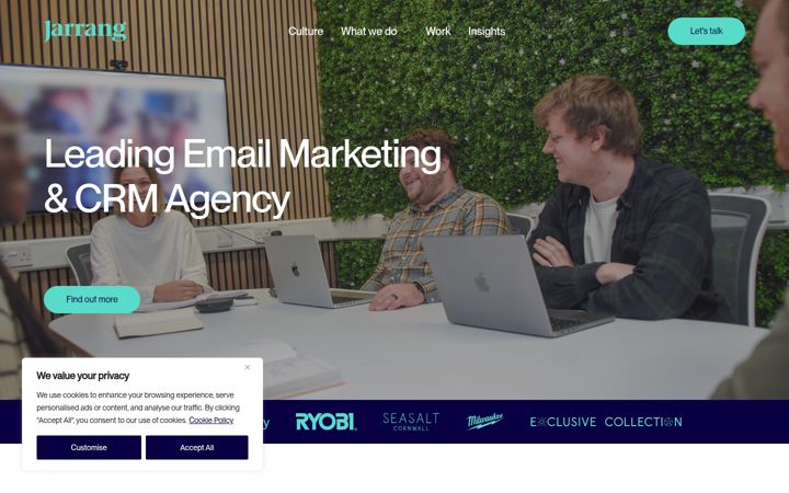 Screenshot of jarrang.com