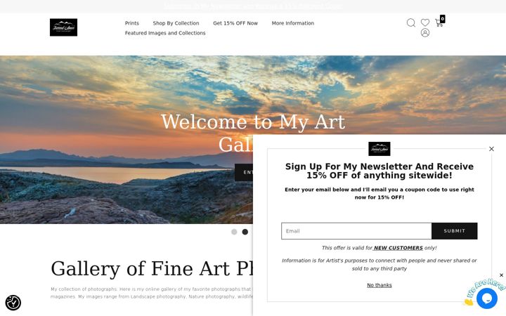 Screenshot of jarrodamesphotography.com