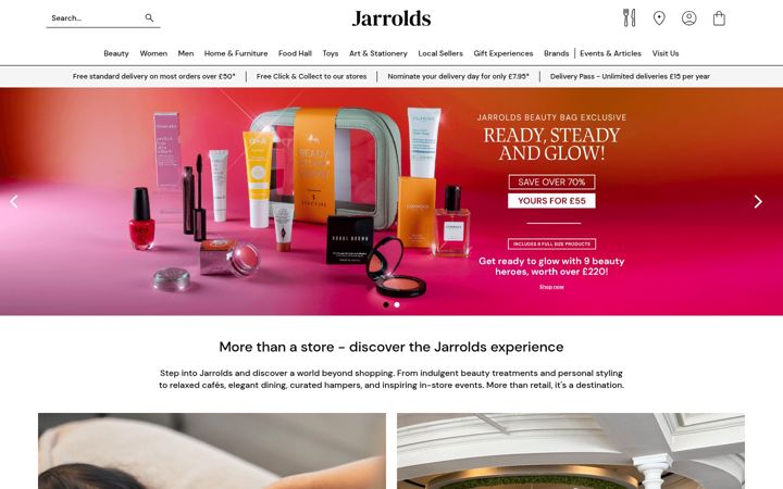 Screenshot of jarrolds.co.uk