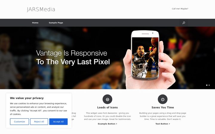Screenshot of jarsmedia.co.uk