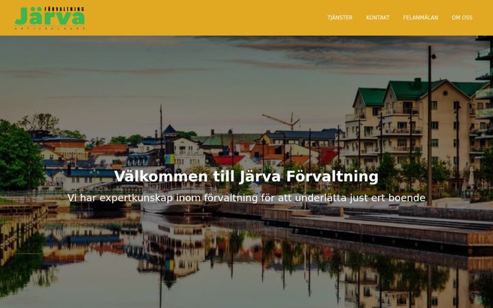 Screenshot of jarvaforvaltning.se