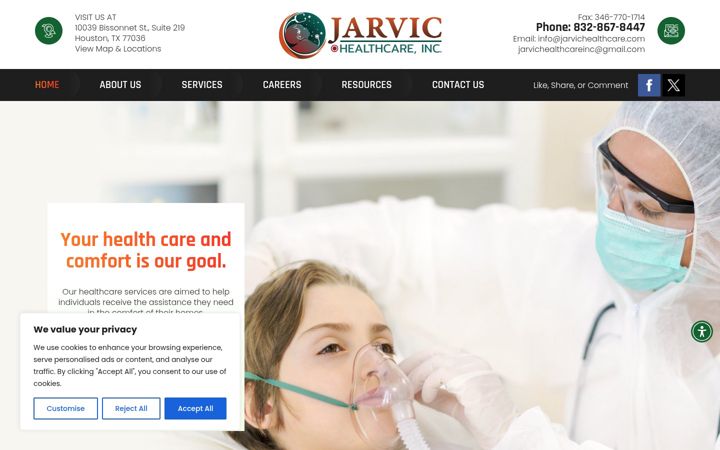 Screenshot of jarvichealth.com