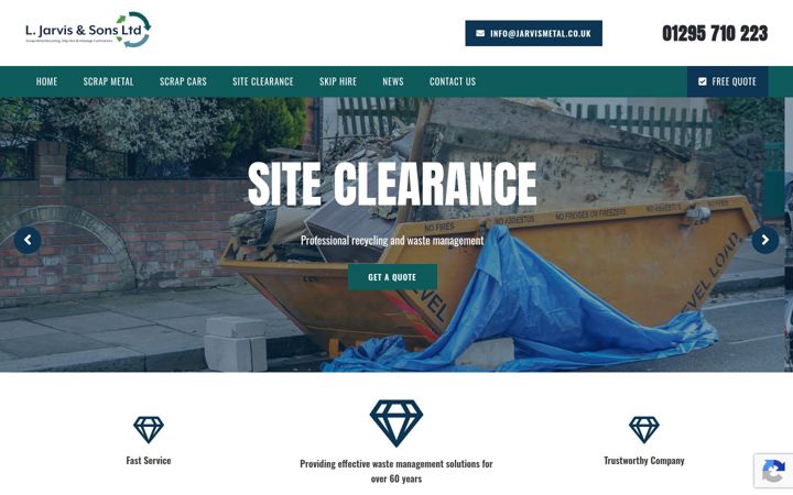Screenshot of jarvismetal.co.uk