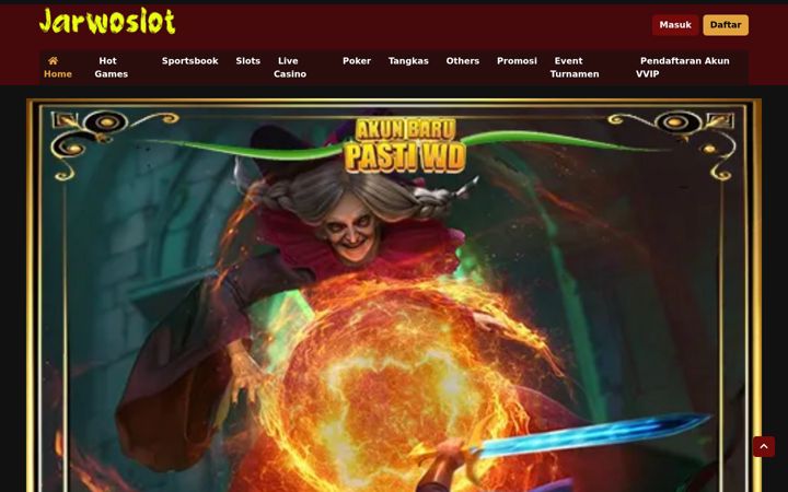 Screenshot of jarwoslots.com